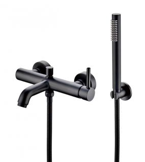 Смеситель для ванны Grocenberg GB8099BL Чёрный матовый